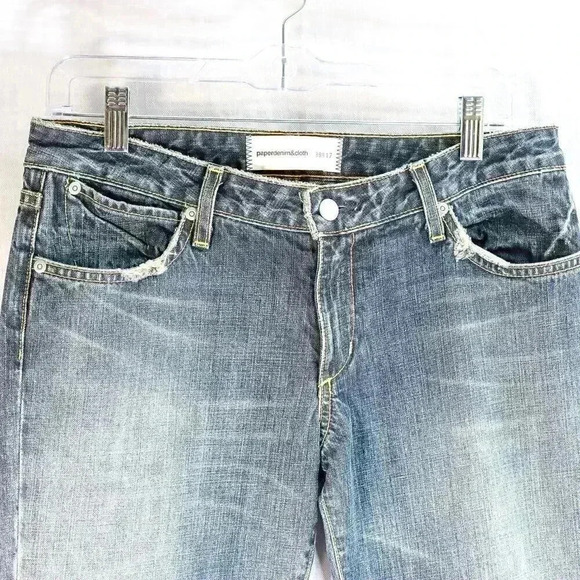 paper denim & cloth Size 29 distressed flare jeans - Picture 4 of 12